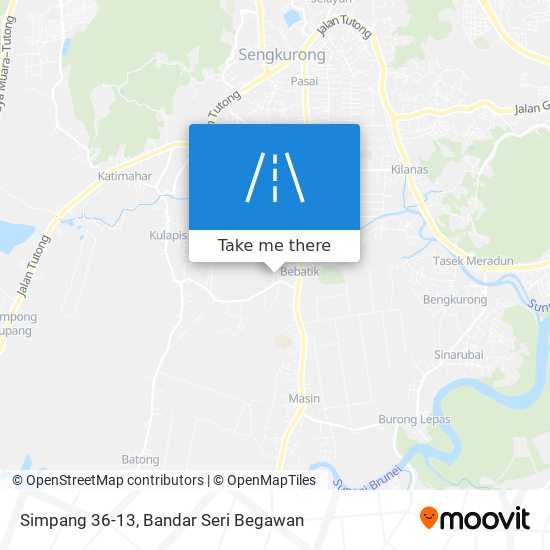 Simpang 36-13 map