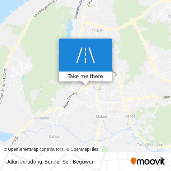 Jalan Jerudong map