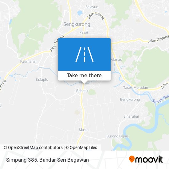 Simpang 385 map