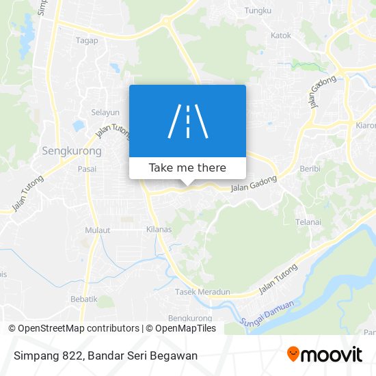 Simpang 822 map