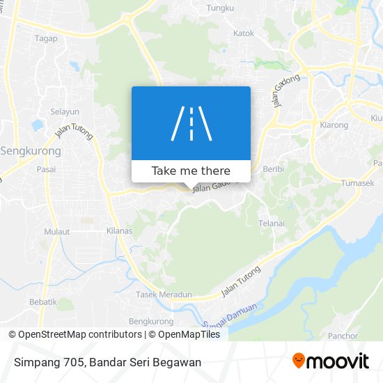 Simpang 705 map