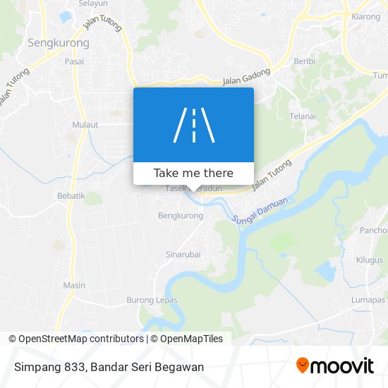 Simpang 833 map