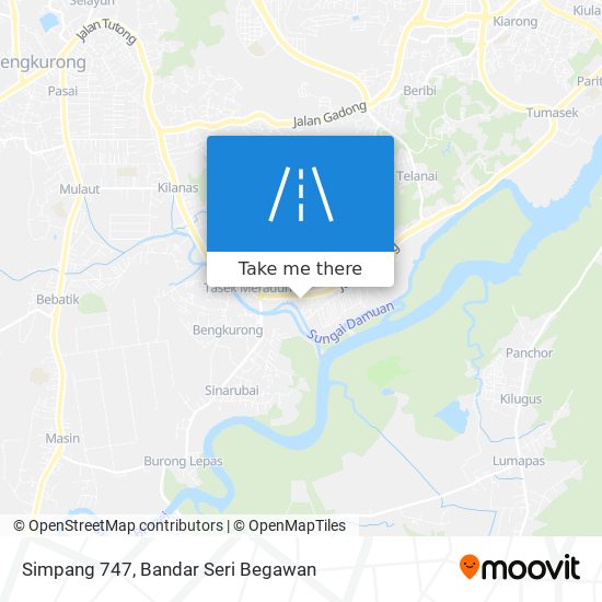 Simpang 747 map