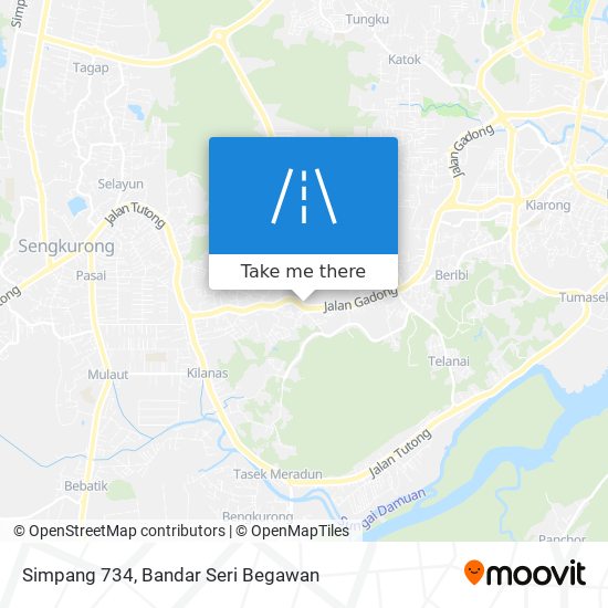 Simpang 734 map