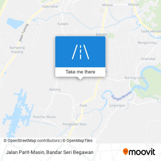 Jalan Parit-Masin map