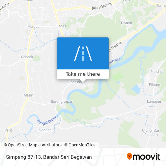 Simpang 87-13 map