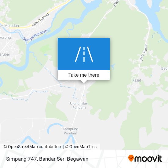 Simpang 747 map