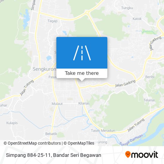 Simpang 884-25-11 map