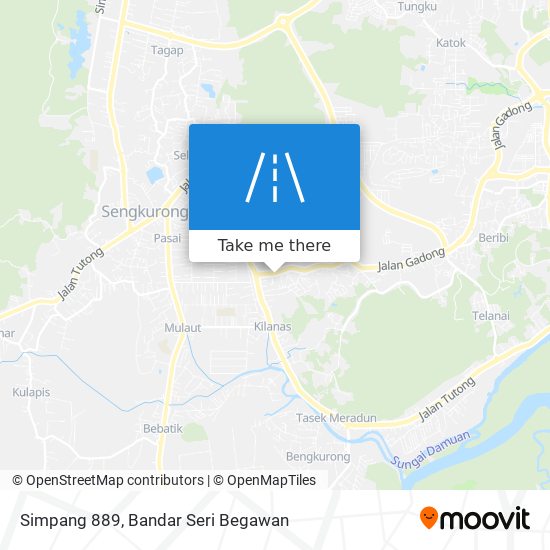 Peta Simpang 889