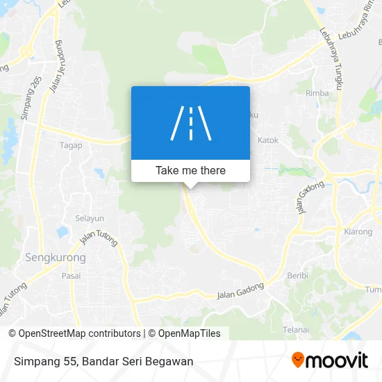Simpang 55 map