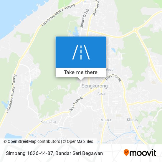 Simpang 1626-44-87 map