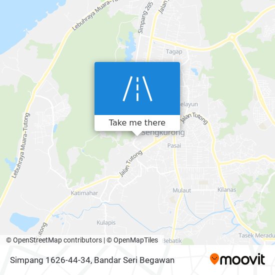 Simpang 1626-44-34 map