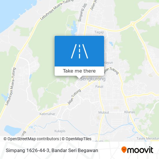 Simpang 1626-44-3 map
