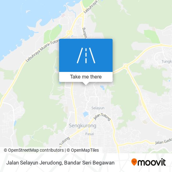 Jalan Selayun Jerudong map