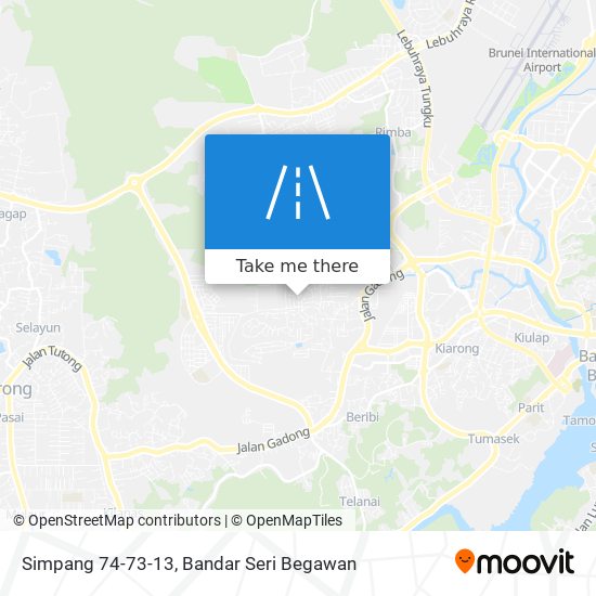 Simpang 74-73-13 map