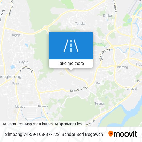 Simpang 74-59-108-37-122 map