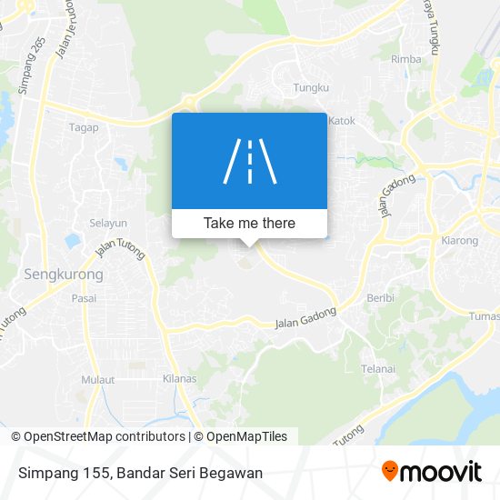 Simpang 155 map