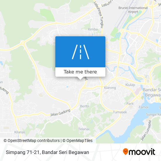 Simpang 71-21 map