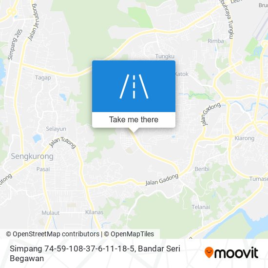 Simpang 74-59-108-37-6-11-18-5 map