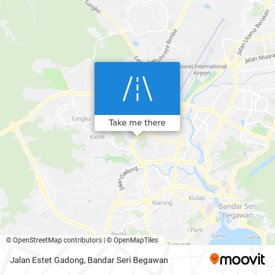 Jalan Estet Gadong map