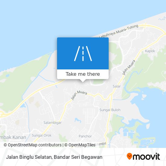 Peta Jalan Binglu Selatan