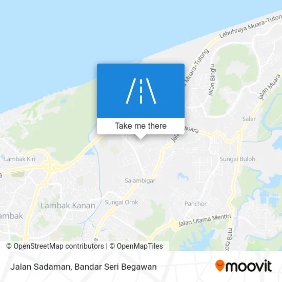 Jalan Sadaman map