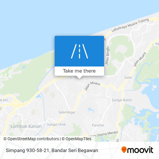 Simpang 930-58-21 map