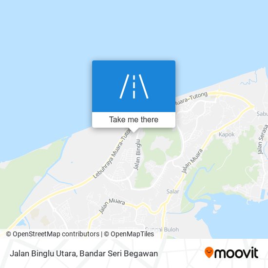 Peta Jalan Binglu Utara