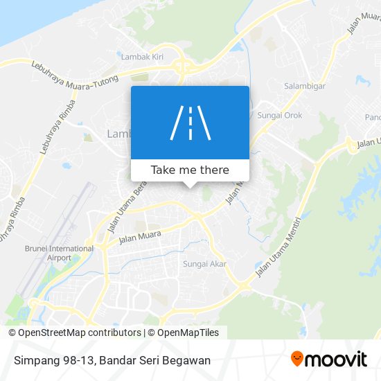 Simpang 98-13 map