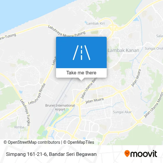 Simpang 161-21-6 map