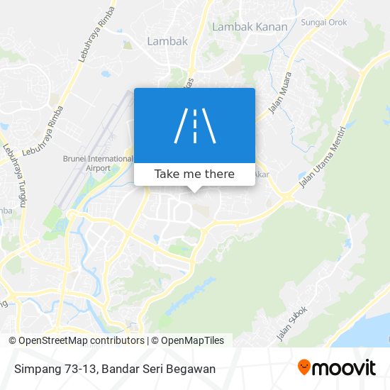 Simpang 73-13 map