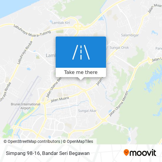 Simpang 98-16 map