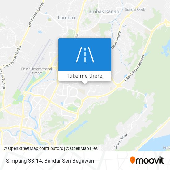 Simpang 33-14 map