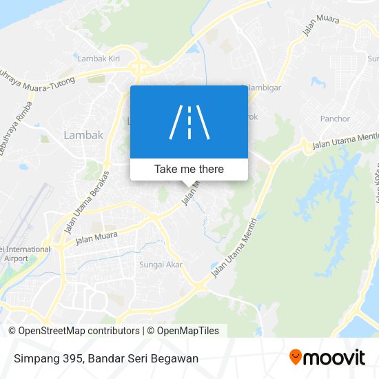 Simpang 395 map