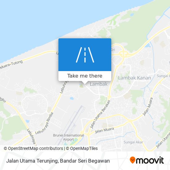 Jalan Utama Terunjing map