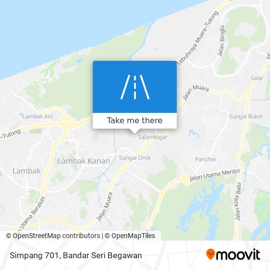 Simpang 701 map