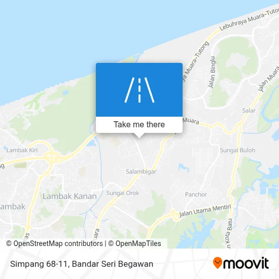 Simpang 68-11 map