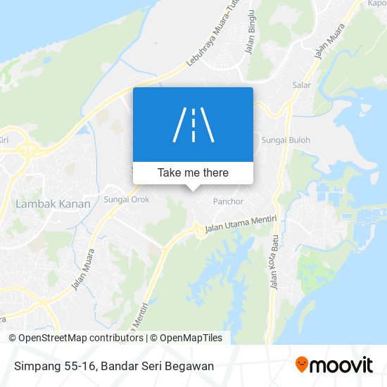 Simpang 55-16 map