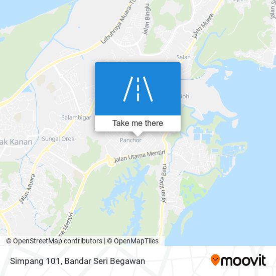 Simpang 101 map
