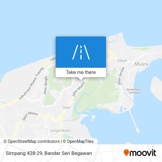 Simpang 428-29 map