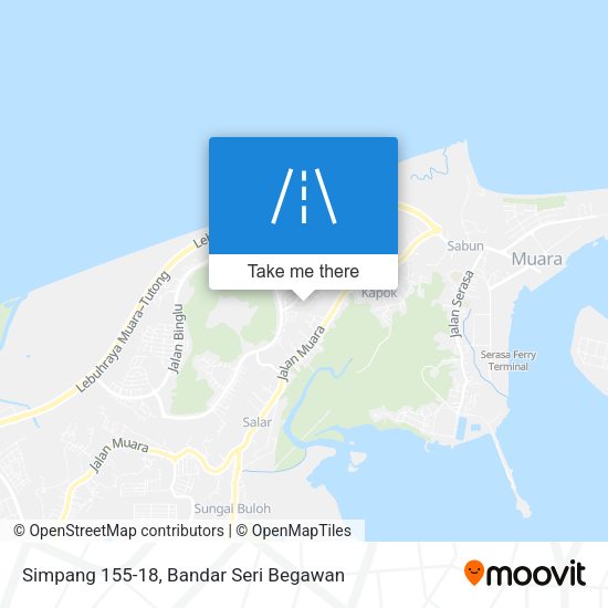 Simpang 155-18 map