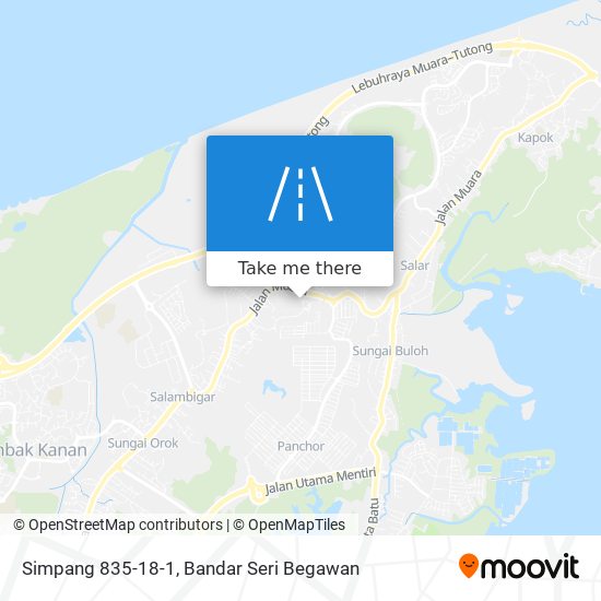 Simpang 835-18-1 map