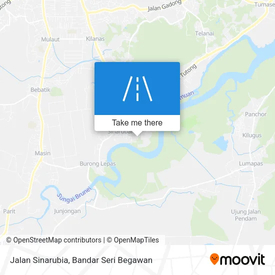 Jalan Sinarubia map