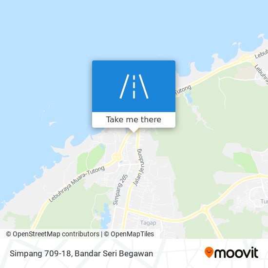 Simpang 709-18 map