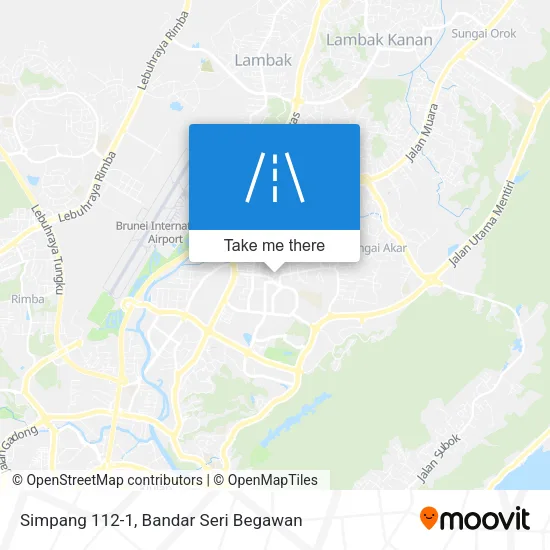 Simpang 112-1 map