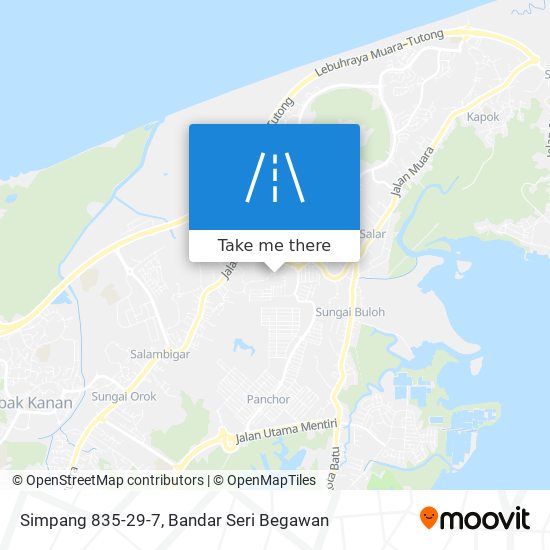 Simpang 835-29-7 map