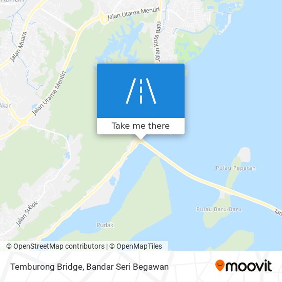 Temburong Bridge map