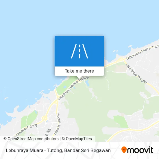 Lebuhraya Muara–Tutong map