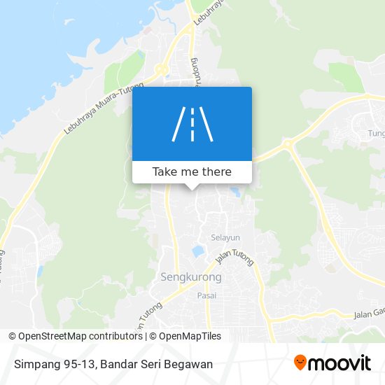 Simpang 95-13 map