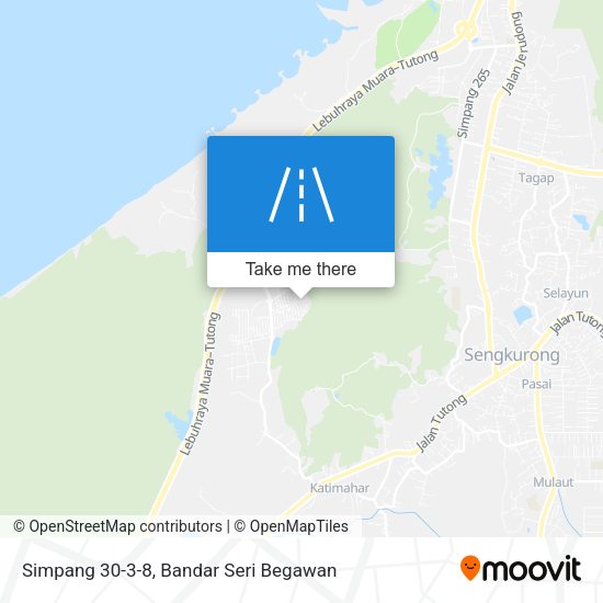 Simpang 30-3-8 map
